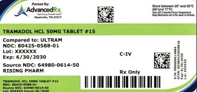 Tramadol HCl 50mg #15 (Tramadol HCl 50mg 80425 0588 01)